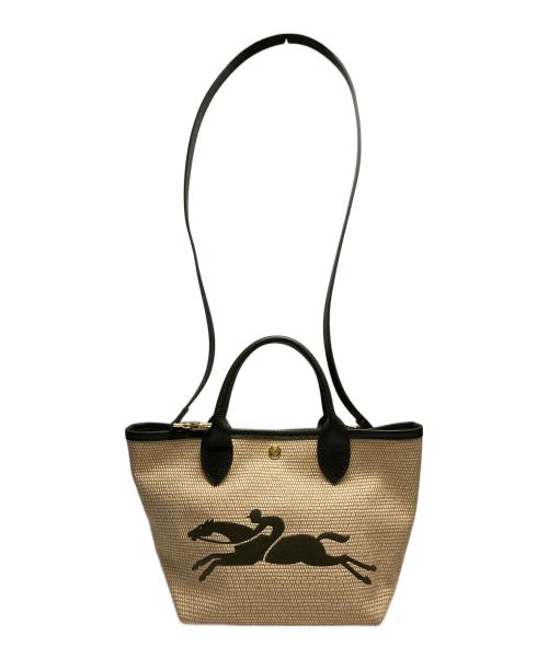 LONGCHAMP（ロンシャン）LONGCHAMP (ロンシャン) LE PANIER PLIAGE ベージュの古着・服飾アイテム