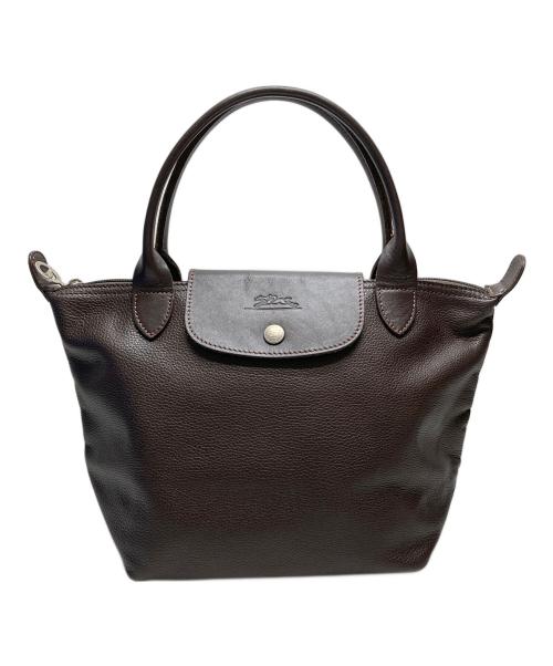 LONGCHAMP（ロンシャン）LONGCHAMP (ロンシャン) レザーバッグ ブラウンの古着・服飾アイテム