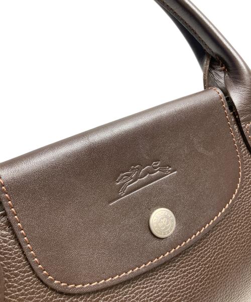 LONGCHAMP（ロンシャン）LONGCHAMP (ロンシャン) レザーバッグ ブラウンの古着・服飾アイテム