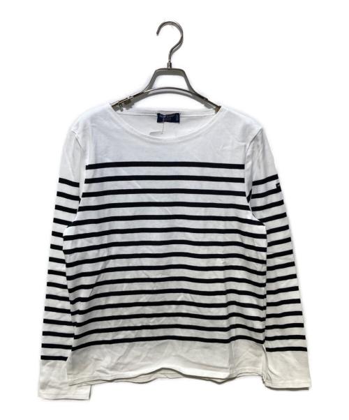 SAINT JAMES（セントジェームス）SAINT JAMES (セントジェームス) バスクシャツ ホワイト サイズ:Mの古着・服飾アイテム