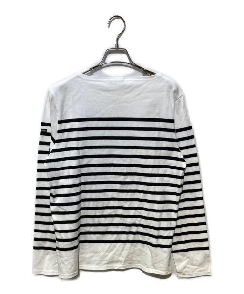 SAINT JAMES（セントジェームス）SAINT JAMES (セントジェームス) バスクシャツ ホワイト サイズ:Mの古着・服飾アイテム