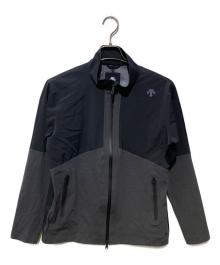 DESCENTE GOLF（デサントゴルフ）の古着「無縫（MU-SEW）フルジップジャケット」｜ブラック