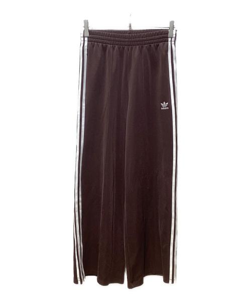 adidas（アディダス）adidas (アディダス) アディカラー クラシックス ワイドレッグパンツ ブラウン サイズ:Mの古着・服飾アイテム