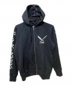 stussy×NEIGHBORHOODステューシー×ネイバーフッド）の古着「ジップパーカー」｜ブラック