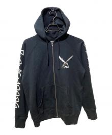 stussy×NEIGHBORHOOD（ステューシー×ネイバーフッド）の古着「ジップパーカー」｜ブラック