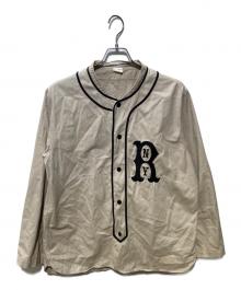 Champion（チャンピオン）の古着「ベースボールシャツ」｜ベージュ