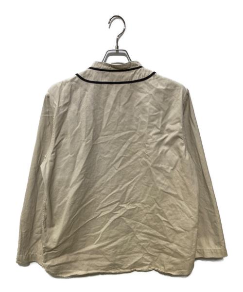 Champion（チャンピオン）Champion (チャンピオン) ベースボールシャツ ベージュ サイズ:Lの古着・服飾アイテム