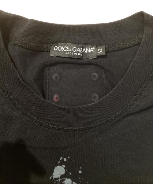 DOLCE & GABBANA（ドルチェ＆ガッバーナ）DOLCE & GABBANA (ドルチェ＆ガッバーナ) プリントTシャツ ブラック サイズ:52の古着・服飾アイテム