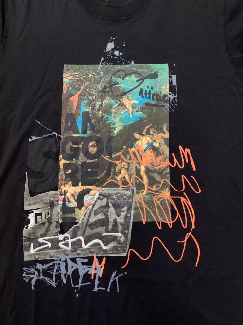 DOLCE & GABBANA（ドルチェ＆ガッバーナ）DOLCE & GABBANA (ドルチェ＆ガッバーナ) プリントTシャツ ブラック サイズ:52の古着・服飾アイテム