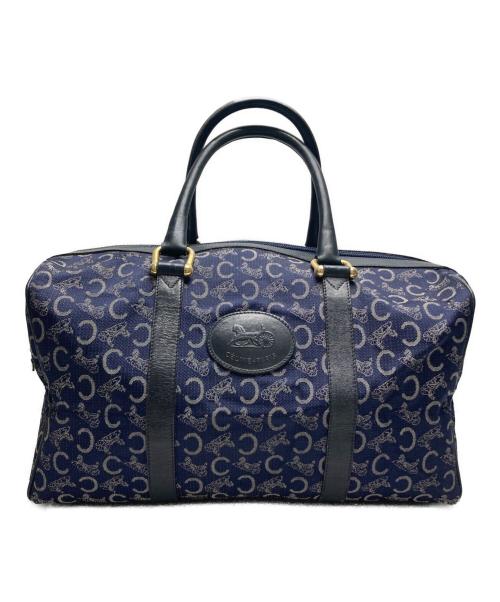CELINE（セリーヌ）CELINE (セリーヌ) マカダムボストンハンドバッグ ネイビー サイズ:FREEの古着・服飾アイテム