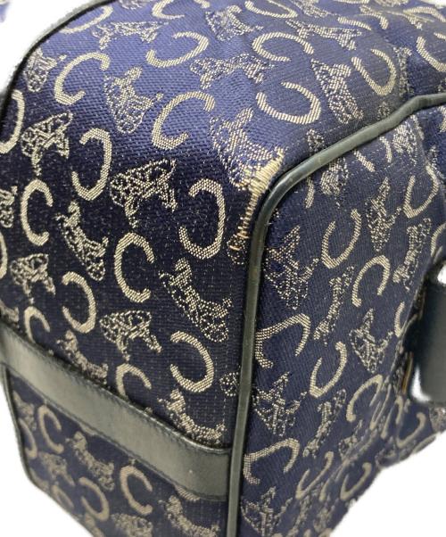 CELINE（セリーヌ）CELINE (セリーヌ) マカダムボストンハンドバッグ ネイビー サイズ:FREEの古着・服飾アイテム