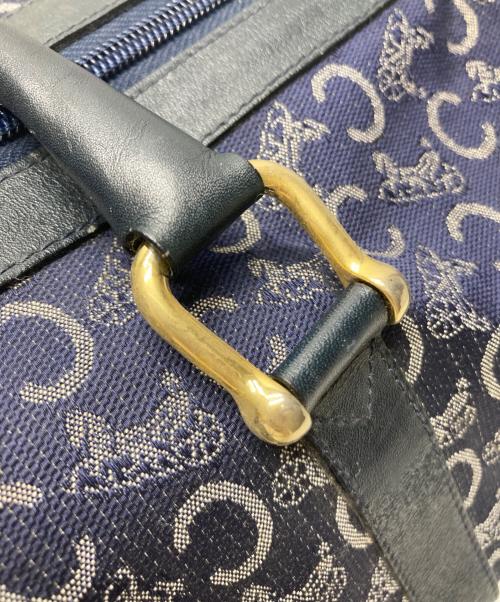CELINE（セリーヌ）CELINE (セリーヌ) マカダムボストンハンドバッグ ネイビー サイズ:FREEの古着・服飾アイテム