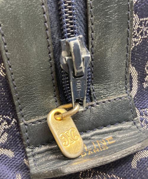 CELINE（セリーヌ）CELINE (セリーヌ) マカダムボストンハンドバッグ ネイビー サイズ:FREEの古着・服飾アイテム