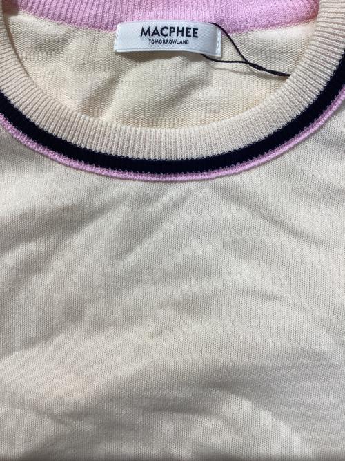 MACPHEE（マカフィー）MACPHEE (マカフィー) ドライコットン クルーネックプルオーバー ベージュ サイズ:Sの古着・服飾アイテム