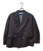 MAISON SPECIALメゾンスペシャル）の古着「Wool Mix Smooth Prime-Over Peaked Lapel Double Tailored Jacket」｜ブラウン