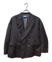 MAISON SPECIAL（メゾンスペシャル）の古着「Wool Mix Smooth Prime-Over Peaked Lapel Double Tailored Jacket」｜ブラウン