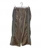 MAISON SPECIALメゾンスペシャル）の古着「Bright Jersey Sideline Wide Track Pants」｜ベージュ