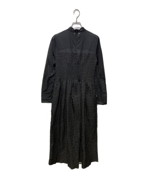 ELENDEEK（エレンディーク）ELENDEEK (エレンディーク) シアードッキングギャザーワンピース ブラック サイズ:2の古着・服飾アイテム