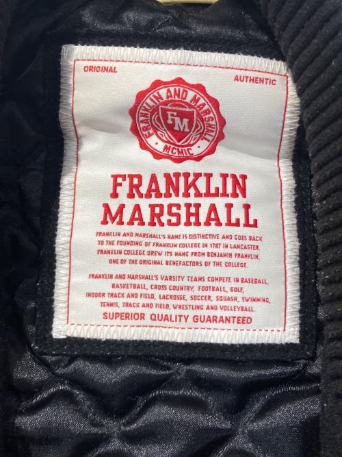 Franklin & Marshall（フランクリン＆マーシャル）Franklin & Marshall (フランクリン＆マーシャル) レザー切替スタジャン ブラック×ベージュ サイズ:Lの古着・服飾アイテム