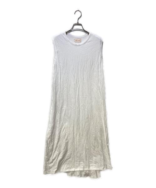 MEYAME（メヤメ）MEYAME (メヤメ) DOUBLE SLEEVELESS DRESS ホワイト サイズ:FREEの古着・服飾アイテム