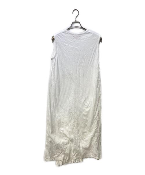 MEYAME（メヤメ）MEYAME (メヤメ) DOUBLE SLEEVELESS DRESS ホワイト サイズ:FREEの古着・服飾アイテム