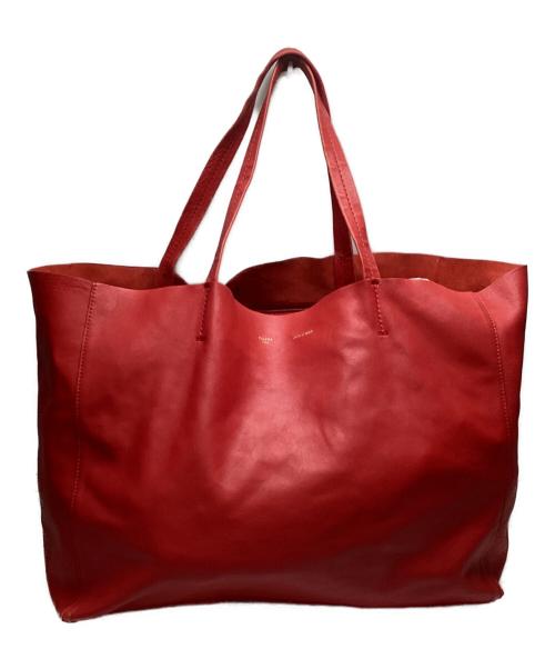 CELINE（セリーヌ）CELINE (セリーヌ) ホリゾンタル カバトートバッグ レッドの古着・服飾アイテム