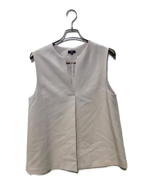PLST（プラステ）PLST (プラステ) フロントタックベストパンツセットアップ ベージュ サイズ:Mの古着・服飾アイテム