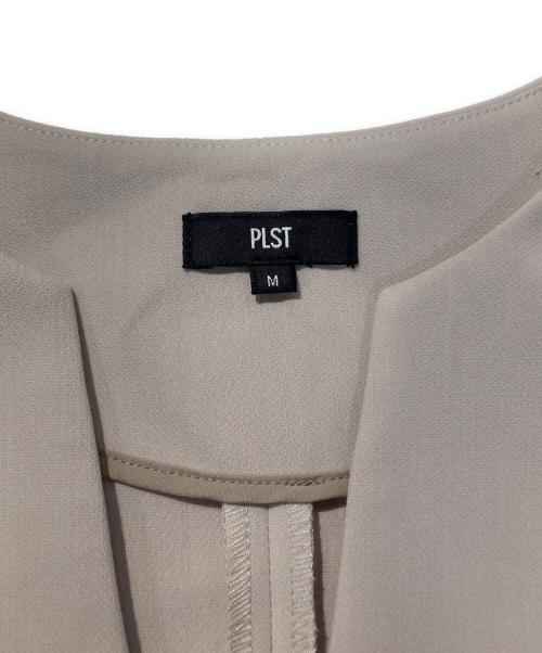 PLST（プラステ）PLST (プラステ) フロントタックベストパンツセットアップ ベージュ サイズ:Mの古着・服飾アイテム