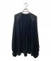 Saint Laurent Paris（サンローランパリ）の古着「Sheer Drape RibbonBlouse」｜ブラック