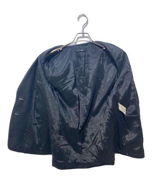 HUGO BOSS（ヒューゴ ボス）HUGO BOSS (ヒューゴ ボス) カシミア混2Bピークドラペルジャケット&セミフレアタックパンツ ブラック サイズ:USA10の古着・服飾アイテム