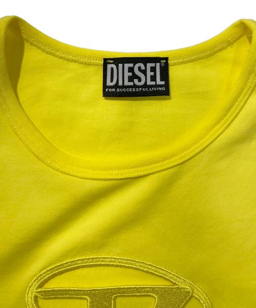 DIESEL（ディーゼル）DIESEL (ディーゼル) ロゴＴシャツ イエロー サイズ:Mの古着・服飾アイテム