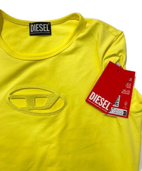 DIESEL（ディーゼル）DIESEL (ディーゼル) ロゴＴシャツ イエロー サイズ:Mの古着・服飾アイテム