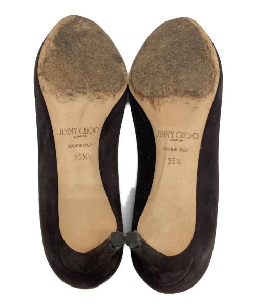JIMMY CHOO（ジミーチュウ）JIMMY CHOO (ジミーチュウ) パンプス ブラウン サイズ:	35 1/2の古着・服飾アイテム