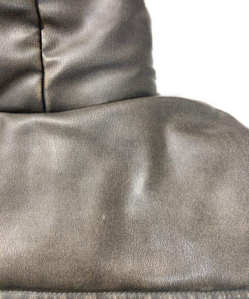 ZARA（ザラ）ZARA (ザラ) フェイクレザーパフィジャケット ブラウン サイズ:Sの古着・服飾アイテム