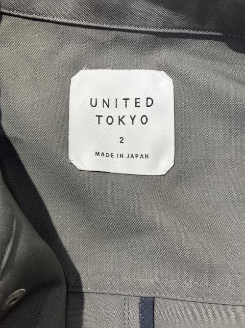 UNITED TOKYO（ユナイテッドトーキョー）UNITED TOKYO (ユナイテッドトーキョー) 比翼ジャケット グレー サイズ:2の古着・服飾アイテム