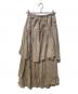 Her lip to (ハーリップトゥ) Sheer Pleated Tiered Skirt ベージュ サイズ:S：4000円