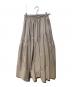 Her lip to（ハーリップトゥ）の古着「Round Tiered Long Skirt」｜ベージュ