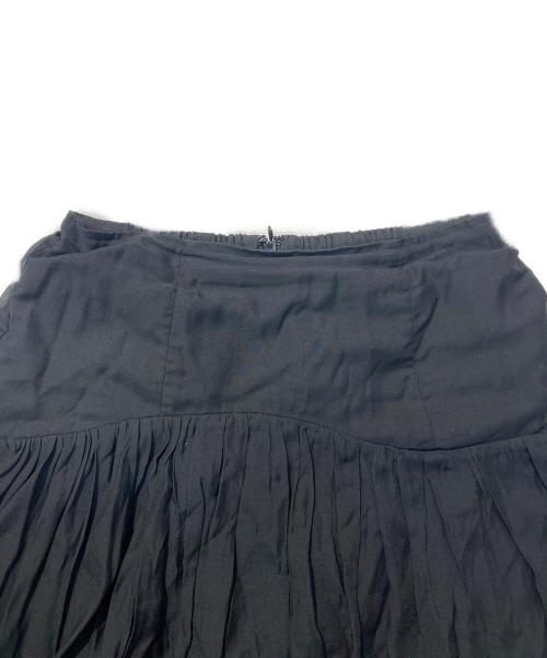 HER LIP TO（ハーリップトゥ）Her lip to (ハーリップトゥ) Sheer Pleated Tiered Skirt ブラック サイズ:Sの古着・服飾アイテム