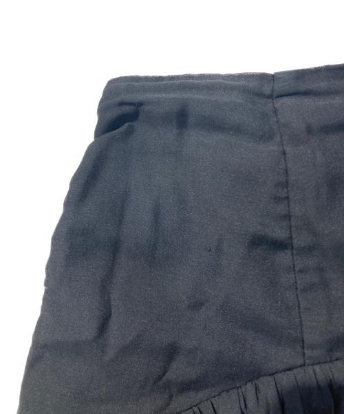 HER LIP TO（ハーリップトゥ）Her lip to (ハーリップトゥ) Sheer Pleated Tiered Skirt ブラック サイズ:Sの古着・服飾アイテム