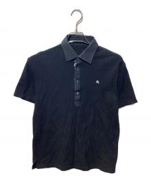 BURBERRY BLACK LABEL（バーバリーブラックレーベル）の古着「ポロシャツ」｜ブラック