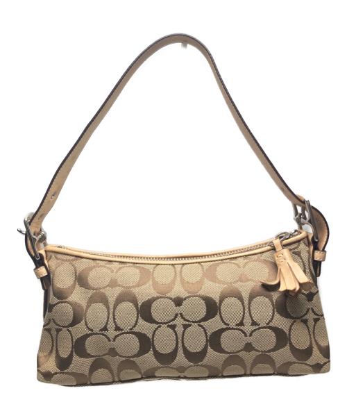 COACH（コーチ）COACH (コーチ) アクセサリーポーチ ベージュの古着・服飾アイテム