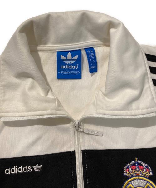 adidas（アディダス）adidas (アディダス) トラックジャケットレアルマドリード ホワイト サイズ:Mの古着・服飾アイテム