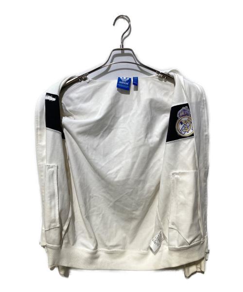 adidas（アディダス）adidas (アディダス) トラックジャケットレアルマドリード ホワイト サイズ:Mの古着・服飾アイテム