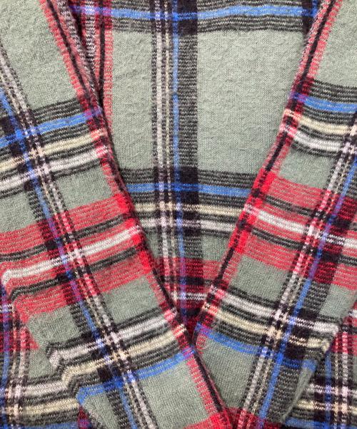 stussy（ステューシー）stussy (ステューシー) モヘヤ混チェック柄ニット グリーン サイズ:Mの古着・服飾アイテム