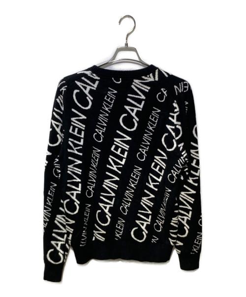 Calvin Klein Jeans（カルバンクラインジーンズ）Calvin Klein Jeans (カルバンクラインジーンズ) ロゴニット ブラック サイズ:Mの古着・服飾アイテム