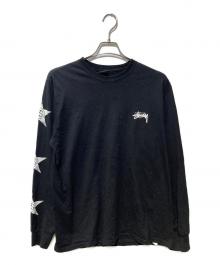 stussy（ステューシー）の古着「プリントロゴカットソー」｜ブラック