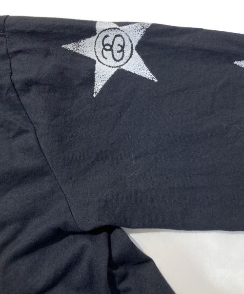 stussy（ステューシー）stussy (ステューシー) プリントロゴカットソー ブラック サイズ:Mの古着・服飾アイテム