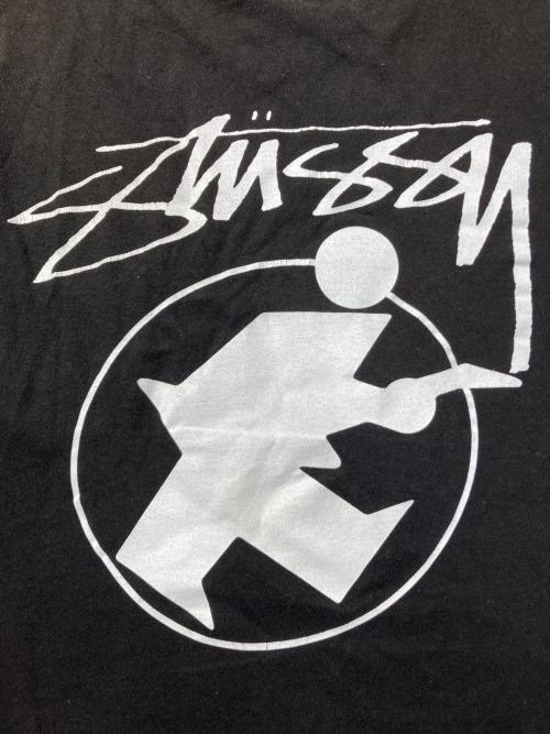 stussy（ステューシー）stussy (ステューシー) GUITAR MANプリントTシャツ ブラック サイズ:Sの古着・服飾アイテム