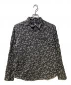 stussyステューシー）の古着「ペイズリー柄シャツ」｜ブラック