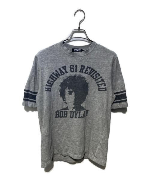 Hysteric Glamour（ヒステリックグラマー）Hysteric Glamour (ヒステリックグラマー) 半袖ニットTシャツ グレー サイズ:Mの古着・服飾アイテム